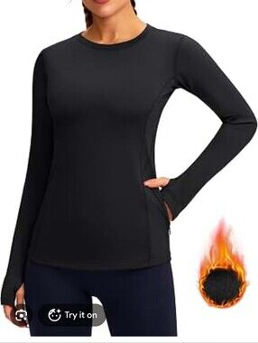 Spyder Active Long Sleeve Fitted Base Layer Top In XS
